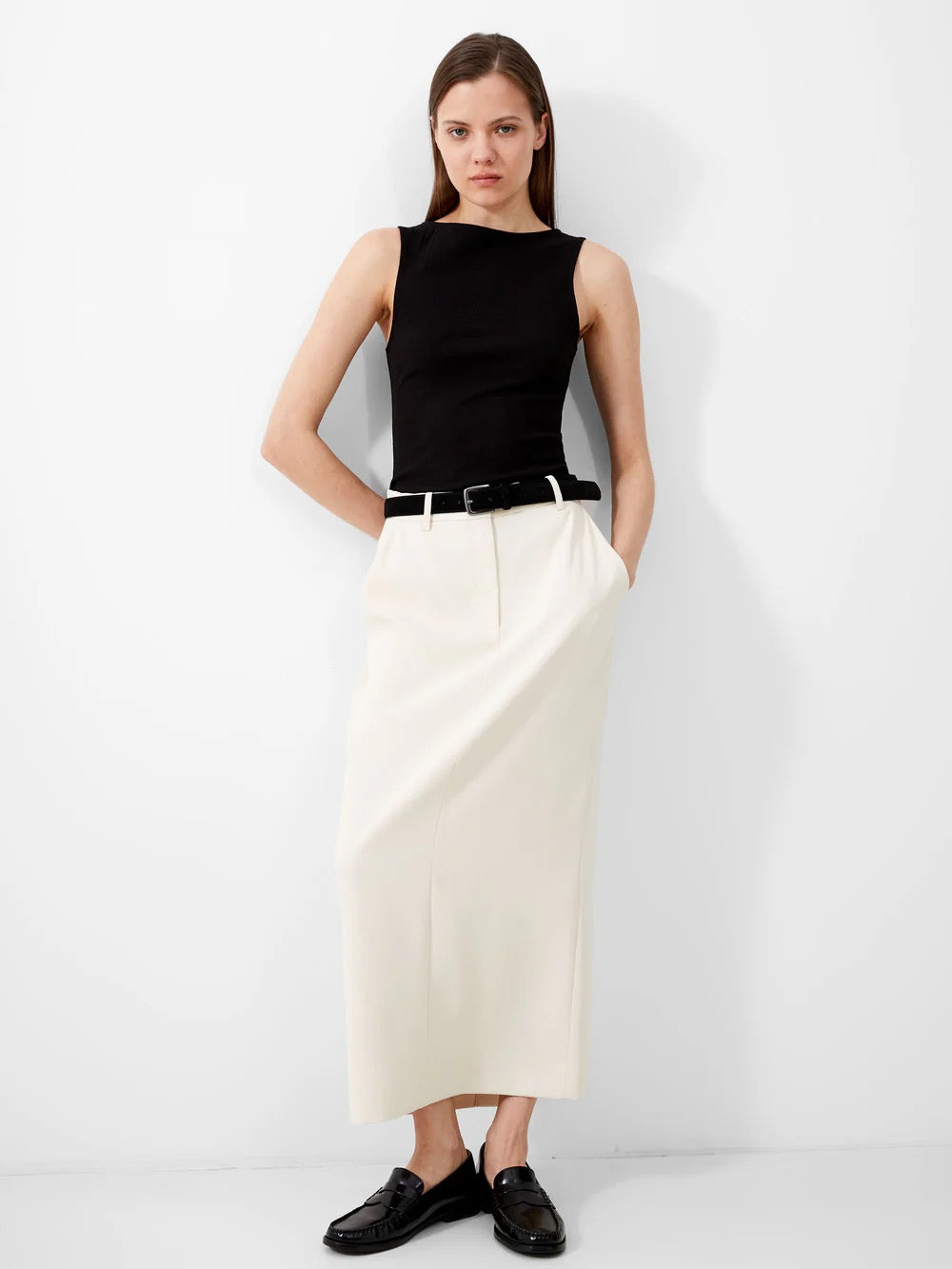 French Connection Harrie Suiting Midi Skirt