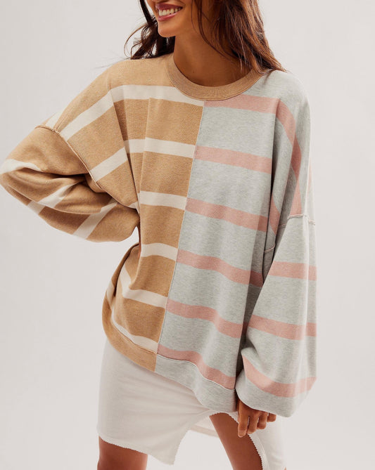Free People Uptown Stripe Pullover