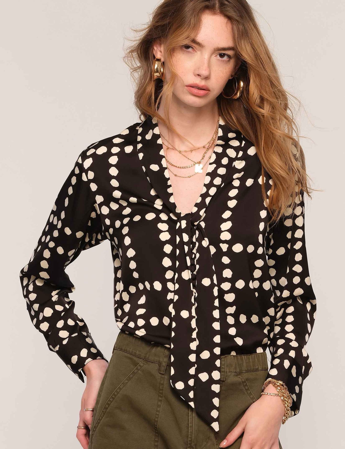 Heartloom Juniper Dot Blouse