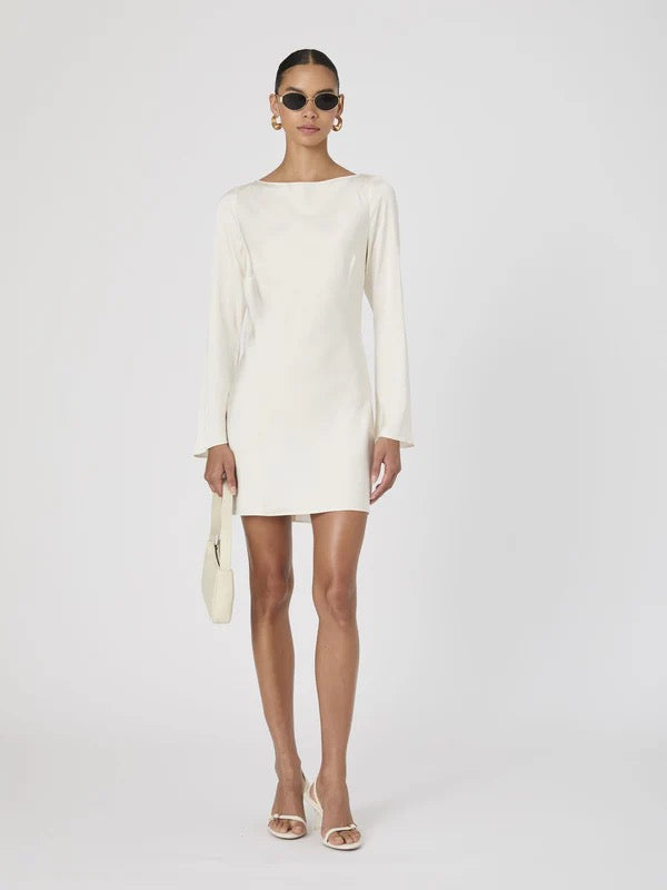 French Connection Ennis L/S Satin Dress