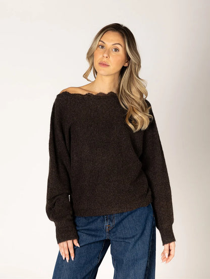 Lyla & Lux Nobu Lace Sweater
