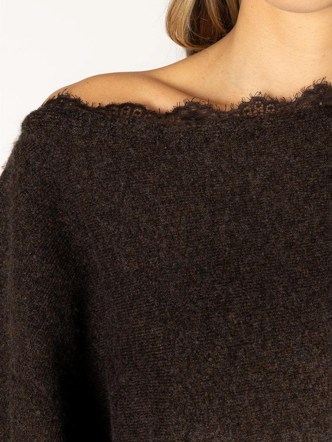 Lyla & Lux Nobu Lace Sweater