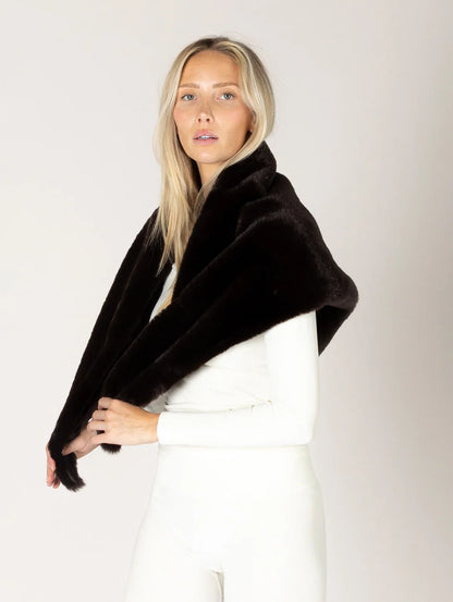 Lyla&Lux Triangle Faux Fur Scarf