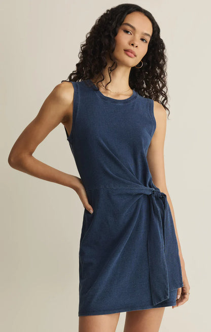 Z Supply Mattie Jersey Denim Mini Dress