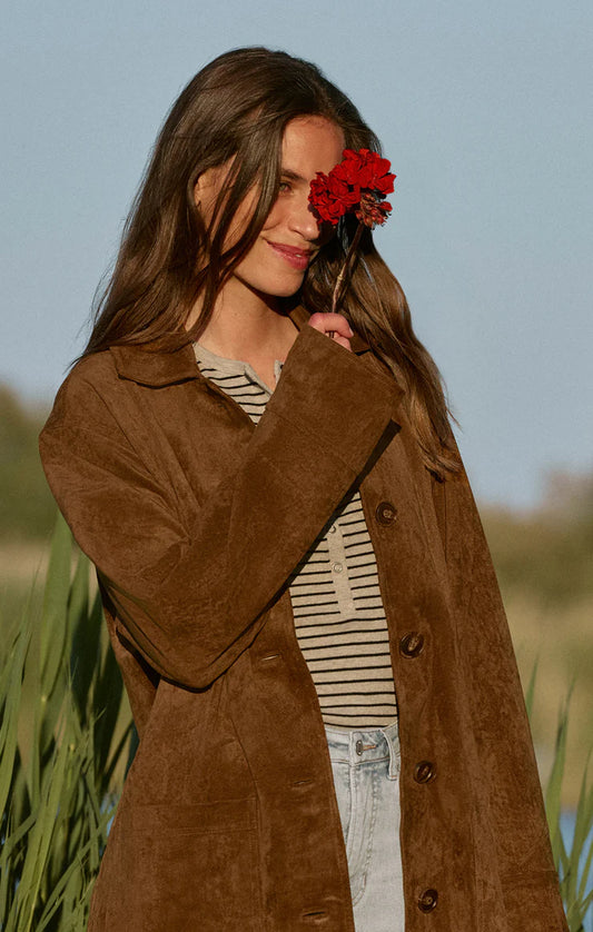 Z Supply Decker Suede Coat
