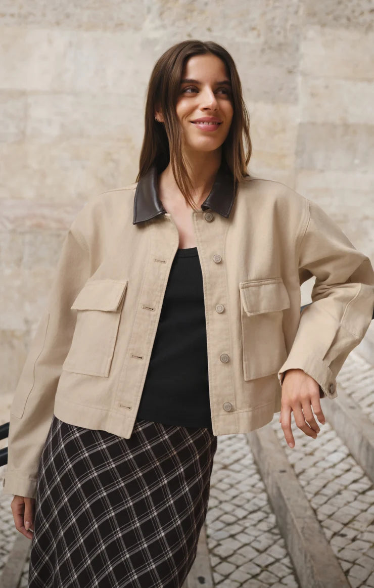 Z Supply Rey Cropped Chore Jacket
