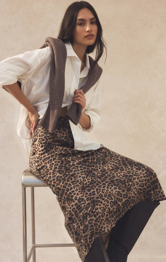 Z Supply Isabel Leopard Skirt