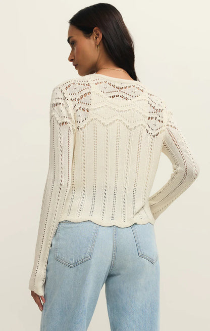 Z Supply Alycia Crochet Sweater