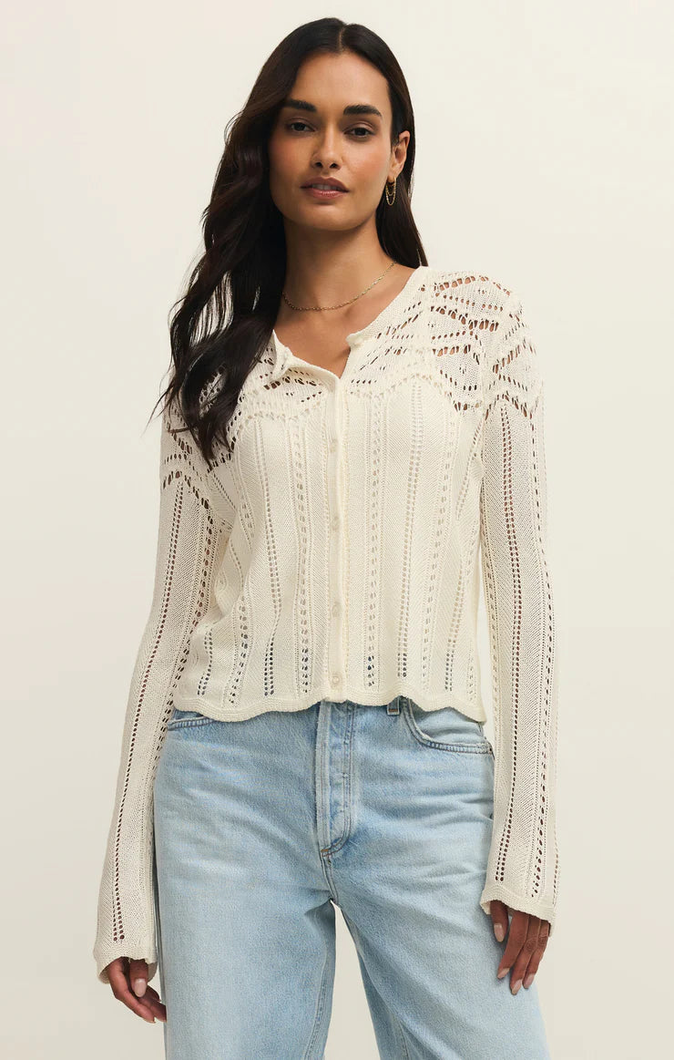 Z Supply Alycia Crochet Sweater