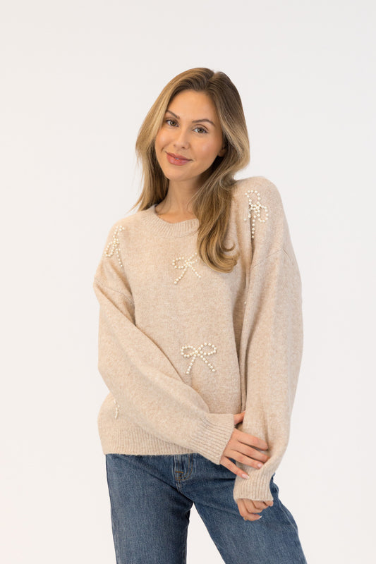 Lyla&Lux Bows Eco Crewneck