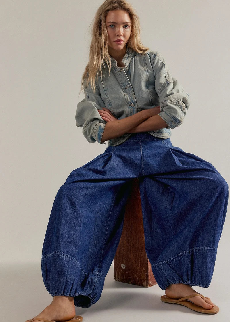 Free People Moonflower Balloon Jean