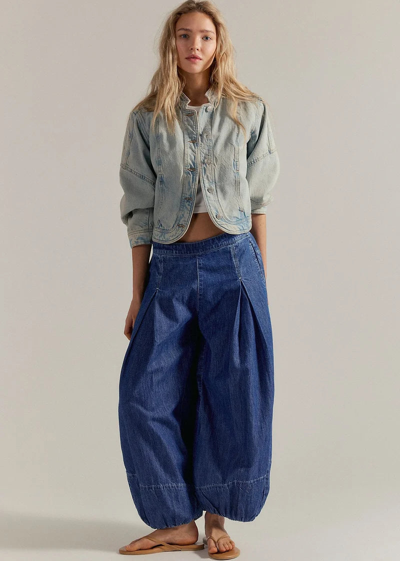 Free People Moonflower Balloon Jean