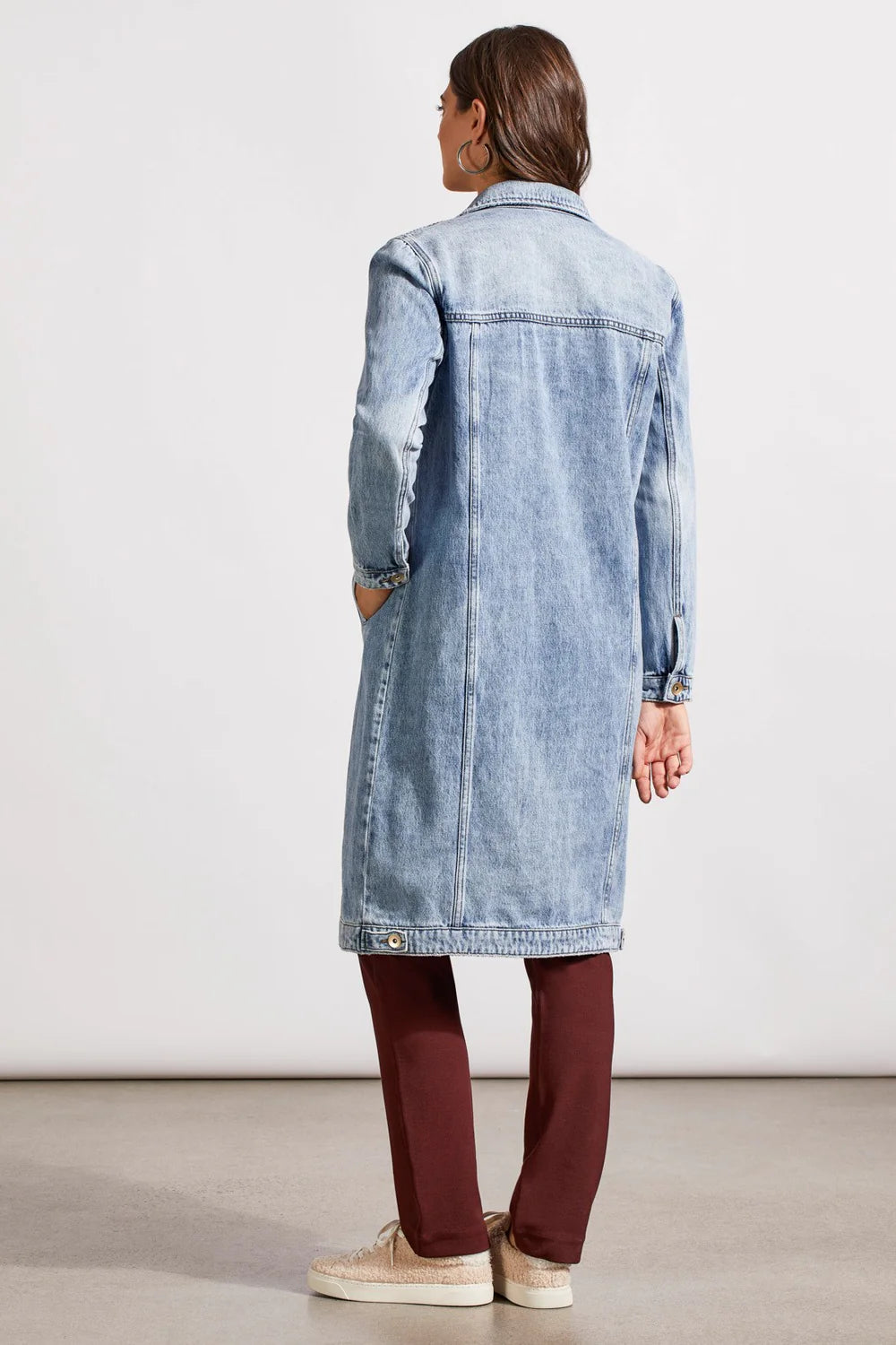 Tribal Long Denim Duster