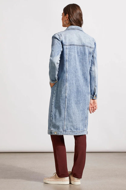 Tribal Long Denim Duster