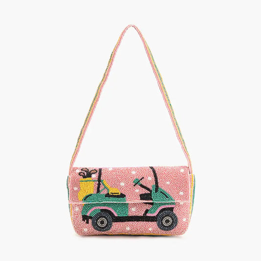 Tee Trolley Beaded Bag