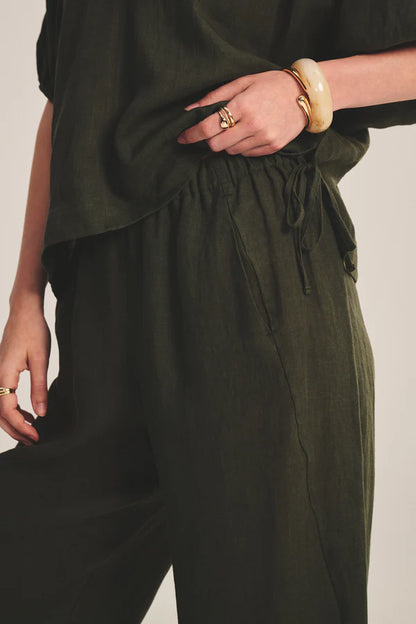 Velvet Cosette Woven Linen Top