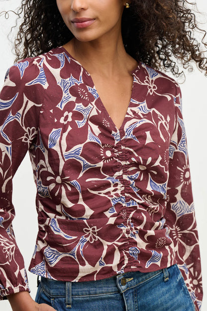 Velvet Sydney Printed Cambric Top