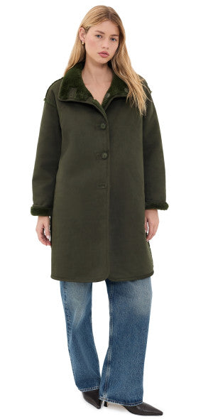 Velvet Yves Lux Suede Fur Coat