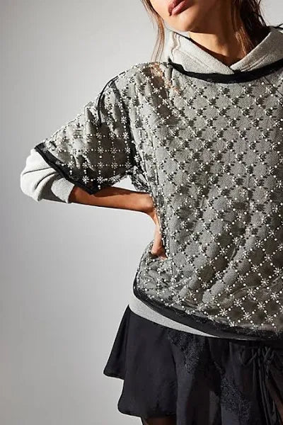 Free People Loir Embellished Knit