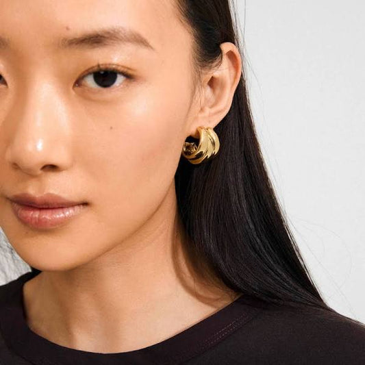 Pilgrim DAMIA - gold plated earrings