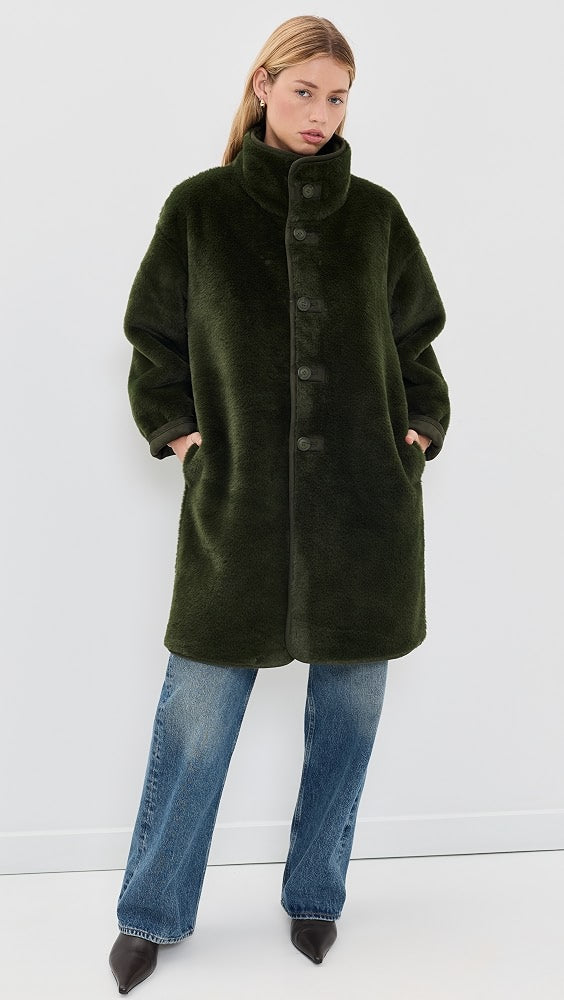 Velvet Yves Lux Suede Fur Coat