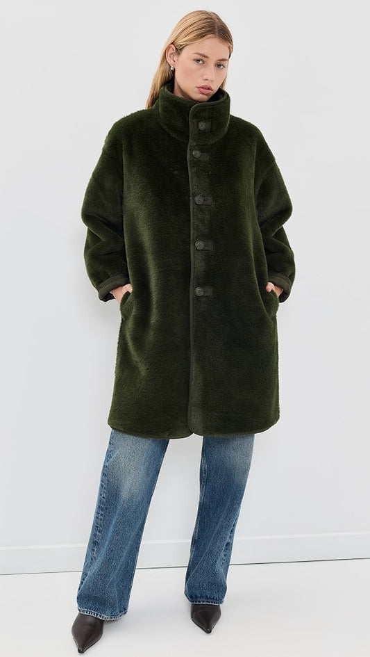 Velvet Yves Lux Suede Fur Coat