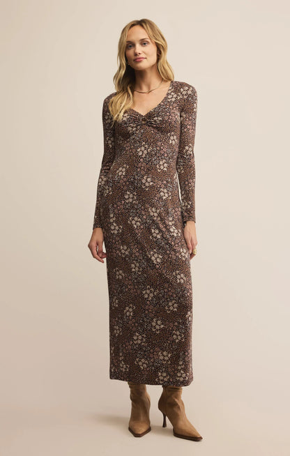 Z Supply Exhale Sable Midi Dress