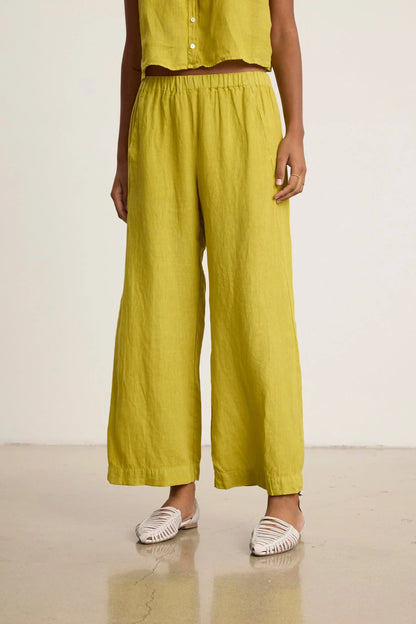 Velvet Lola Woven Linen Pant