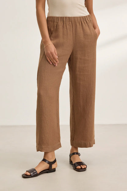 Velvet Lola Woven Linen Pant